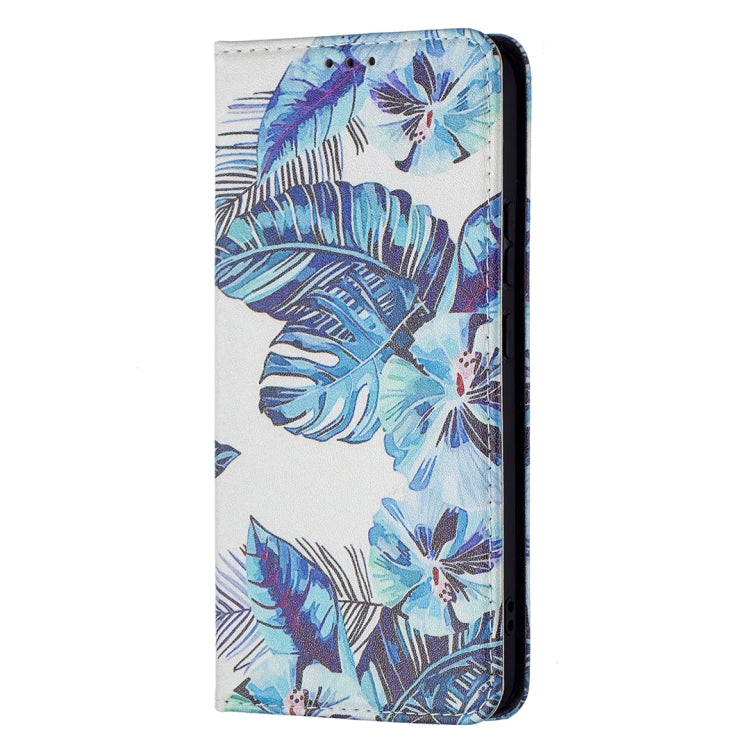For Samsung Galaxy S22+ 5G Colored Drawing Pattern Invisible Magnetic Horizontal Flip Phone Leather Case with Holder & Card Slots & Wallet