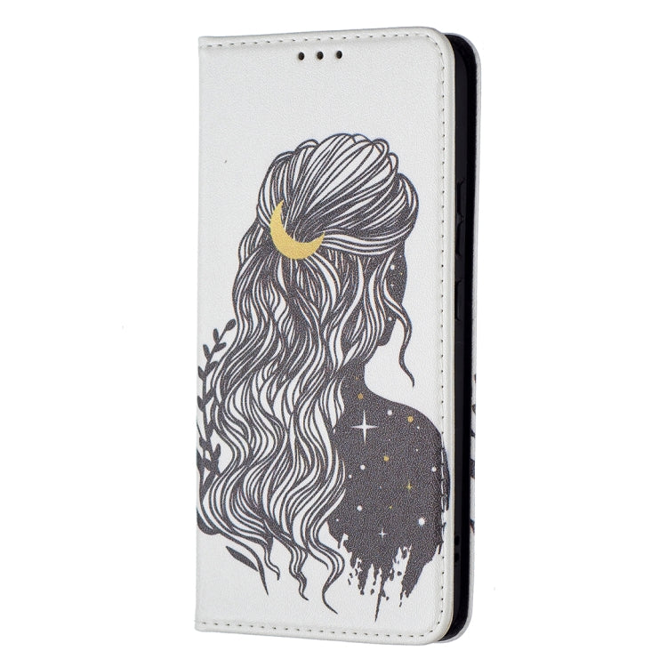 For Samsung Galaxy S22+ 5G Colored Drawing Pattern Invisible Magnetic Horizontal Flip Phone Leather Case with Holder & Card Slots & Wallet