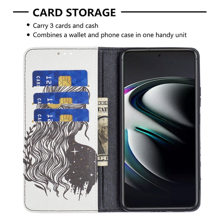 For Samsung Galaxy S22+ 5G Colored Drawing Pattern Invisible Magnetic Horizontal Flip Phone Leather Case with Holder & Card Slots & Wallet
