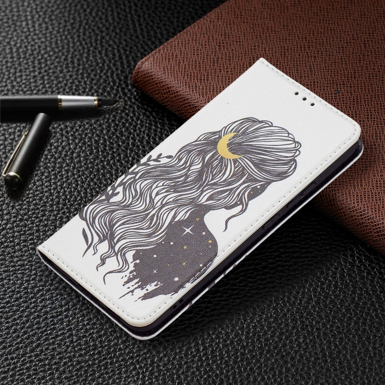 For Samsung Galaxy S22+ 5G Colored Drawing Pattern Invisible Magnetic Horizontal Flip Phone Leather Case with Holder & Card Slots & Wallet