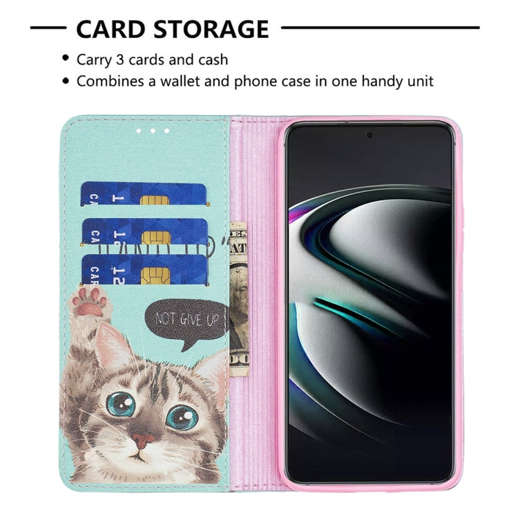 For Samsung Galaxy S22+ 5G Colored Drawing Pattern Invisible Magnetic Horizontal Flip Phone Leather Case with Holder & Card Slots & Wallet