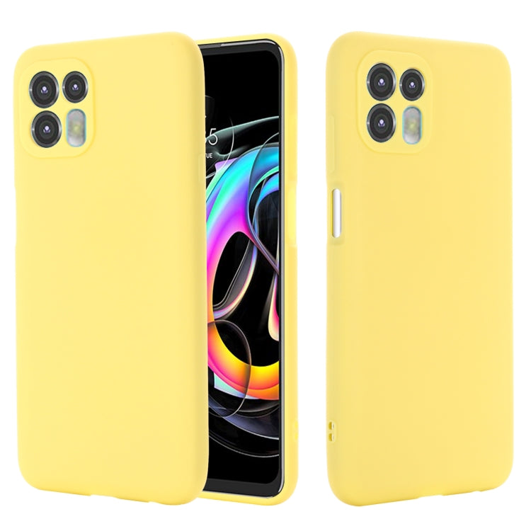 For Motorola Moto Edge 20 Lite / Edge 20 Fusion Pure Color Liquid Silicone Shockproof Full Coverage Phone Case