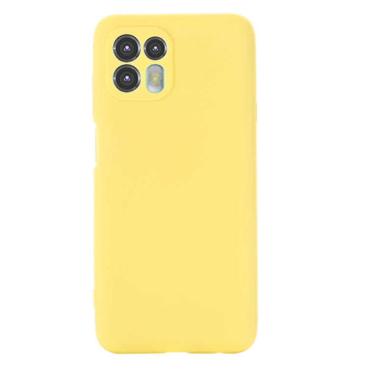 For Motorola Moto Edge 20 Lite / Edge 20 Fusion Pure Color Liquid Silicone Shockproof Full Coverage Phone Case