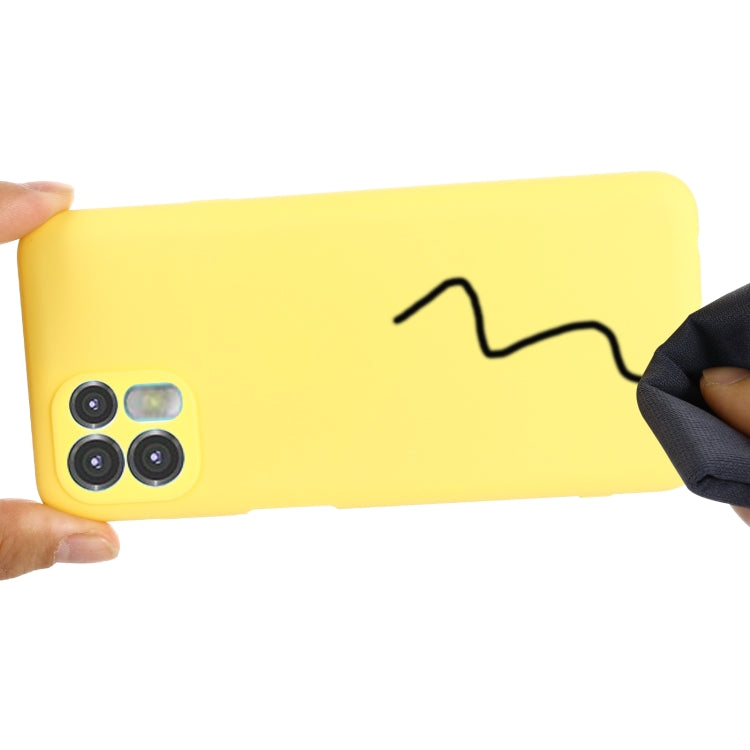 For Motorola Moto Edge 20 Lite / Edge 20 Fusion Pure Color Liquid Silicone Shockproof Full Coverage Phone Case