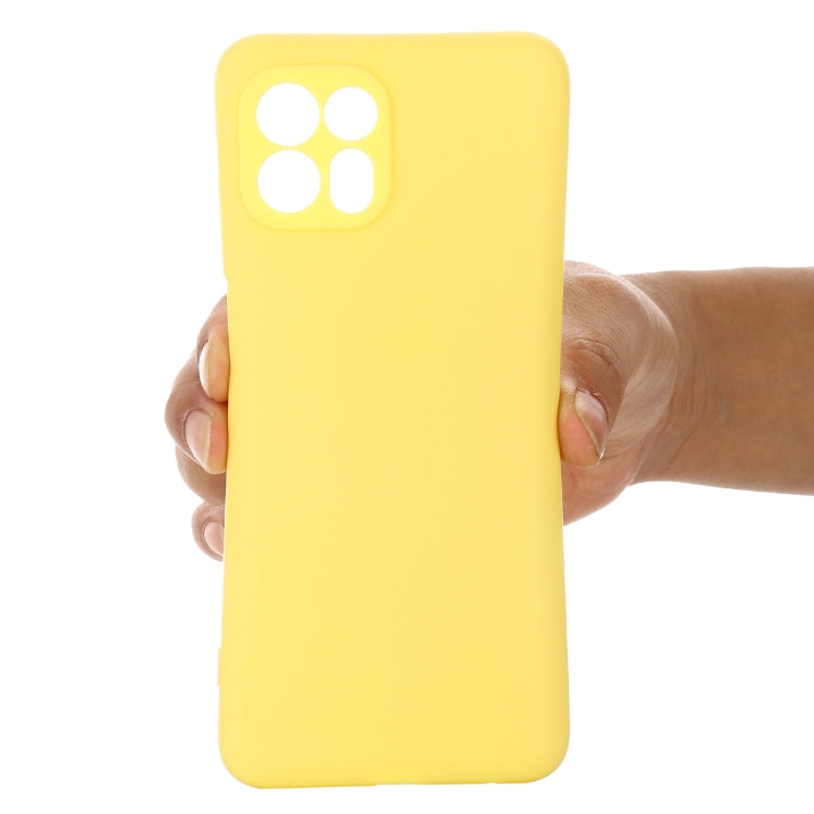 For Motorola Moto Edge 20 Lite / Edge 20 Fusion Pure Color Liquid Silicone Shockproof Full Coverage Phone Case
