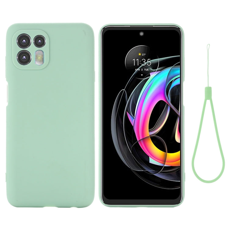 For Motorola Moto Edge 20 Lite / Edge 20 Fusion Pure Color Liquid Silicone Shockproof Full Coverage Phone Case