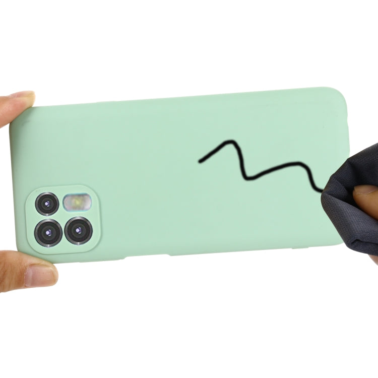 For Motorola Moto Edge 20 Lite / Edge 20 Fusion Pure Color Liquid Silicone Shockproof Full Coverage Phone Case