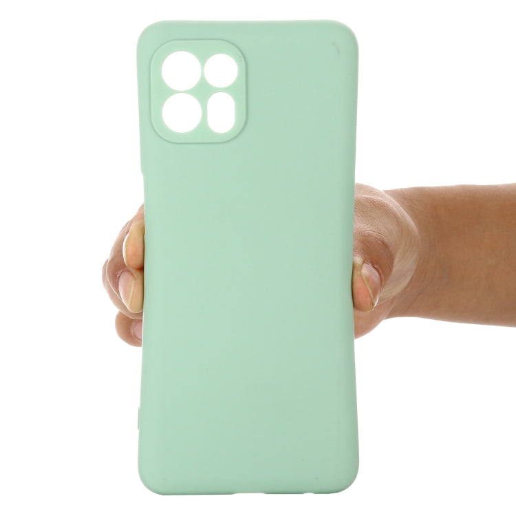 For Motorola Moto Edge 20 Lite / Edge 20 Fusion Pure Color Liquid Silicone Shockproof Full Coverage Phone Case