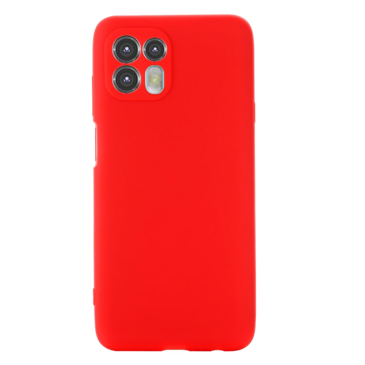 For Motorola Moto Edge 20 Lite / Edge 20 Fusion Pure Color Liquid Silicone Shockproof Full Coverage Phone Case