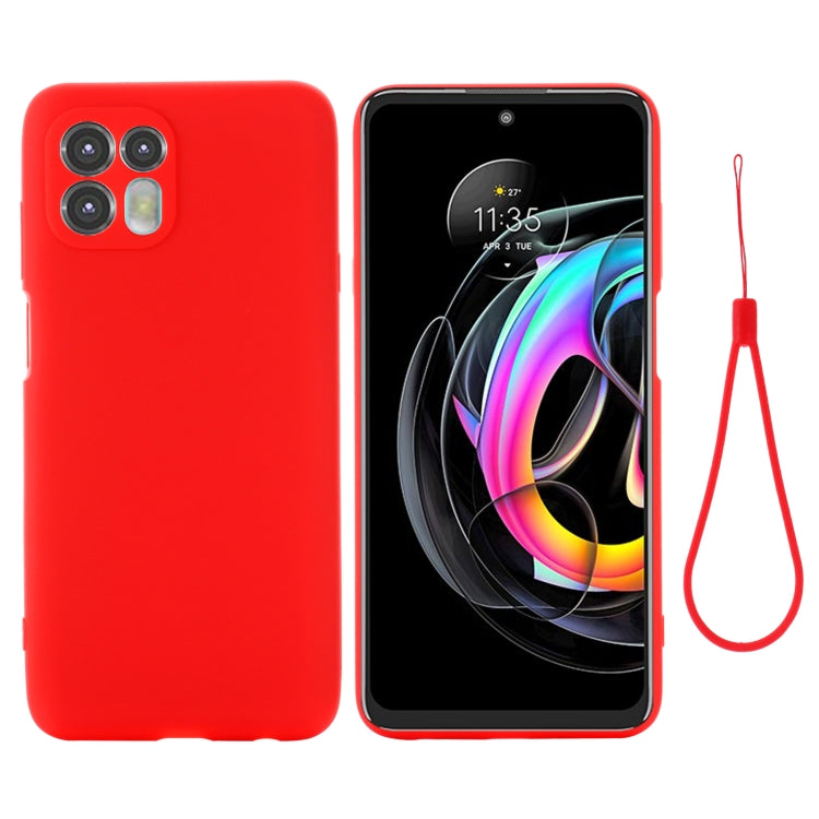 For Motorola Moto Edge 20 Lite / Edge 20 Fusion Pure Color Liquid Silicone Shockproof Full Coverage Phone Case