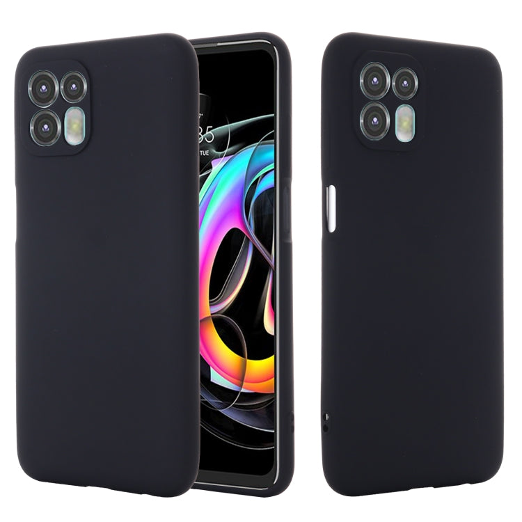 For Motorola Moto Edge 20 Lite / Edge 20 Fusion Pure Color Liquid Silicone Shockproof Full Coverage Phone Case