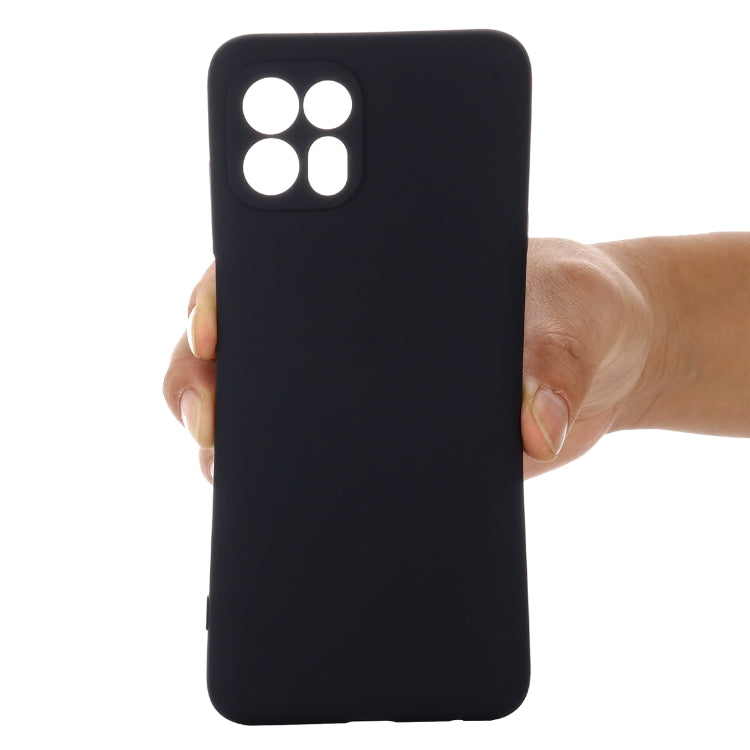 For Motorola Moto Edge 20 Lite / Edge 20 Fusion Pure Color Liquid Silicone Shockproof Full Coverage Phone Case