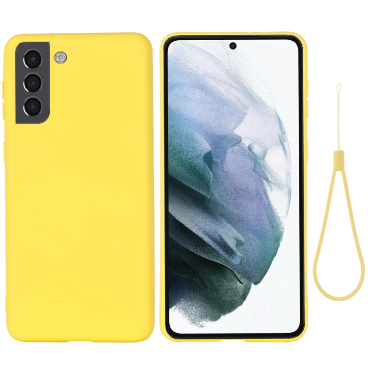 For Samsung Galaxy S22 5G Pure Color Liquid Silicone Shockproof Full Coverage Phone Case