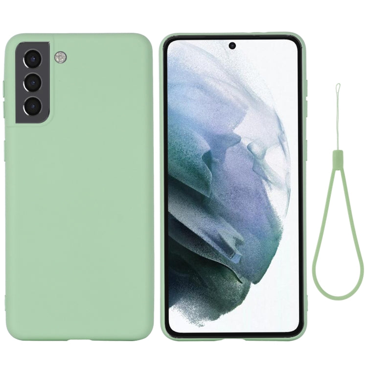 For Samsung Galaxy S22 5G Pure Color Liquid Silicone Shockproof Full Coverage Phone Case