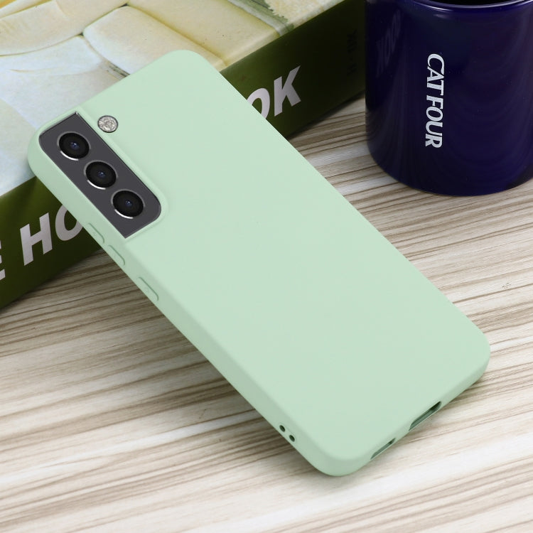 For Samsung Galaxy S22 5G Pure Color Liquid Silicone Shockproof Full Coverage Phone Case