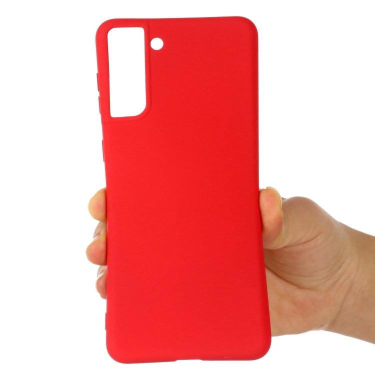For Samsung Galaxy S22 5G Pure Color Liquid Silicone Shockproof Full Coverage Phone Case
