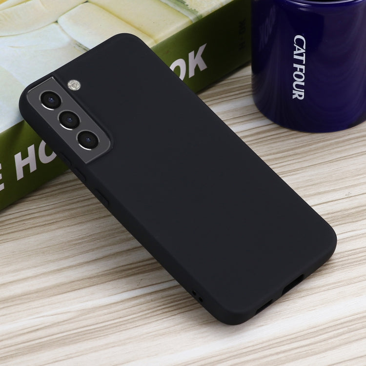 For Samsung Galaxy S22 5G Pure Color Liquid Silicone Shockproof Full Coverage Phone Case