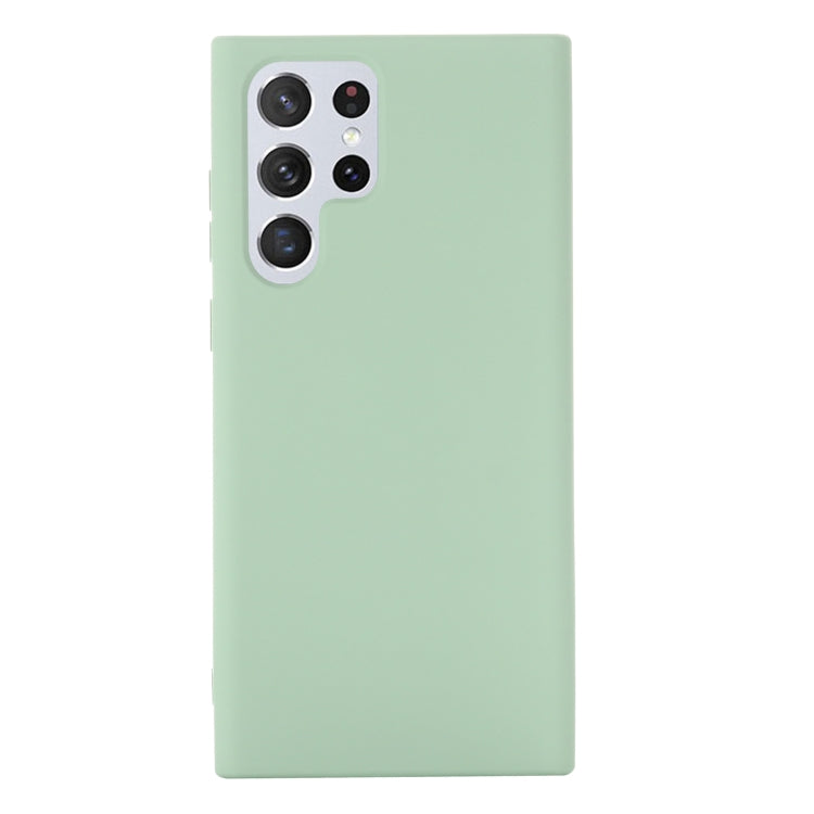 For Samsung Galaxy S22 Ultra 5G Pure Color Liquid Silicone Shockproof Full Coverage Phone Case