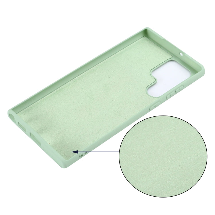 For Samsung Galaxy S22 Ultra 5G Pure Color Liquid Silicone Shockproof Full Coverage Phone Case