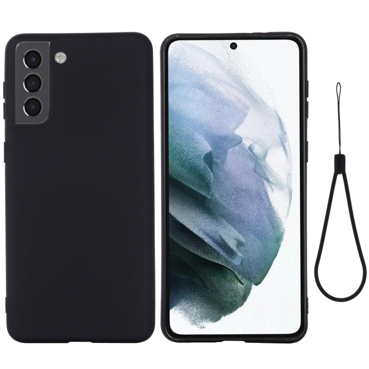 For Samsung Galaxy S22+ 5G Pure Color Liquid Silicone Shockproof Full Coverage Phone Case