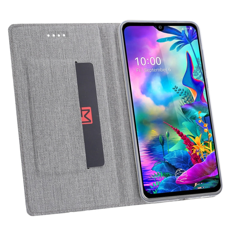For LG G8X ThinQ & V50S ThinQ 5G ViLi Shockproof TPU + PU Horizontal Flip Protective Case with Card Slot & Holder