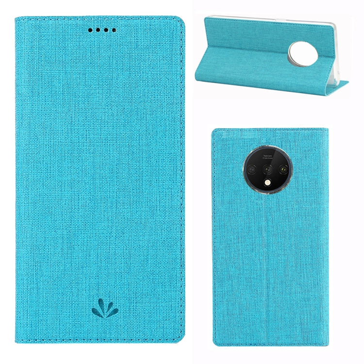 For OnePlus 7T ViLi Shockproof TPU + PU Horizontal Flip Protective Case with Card Slot & Holder