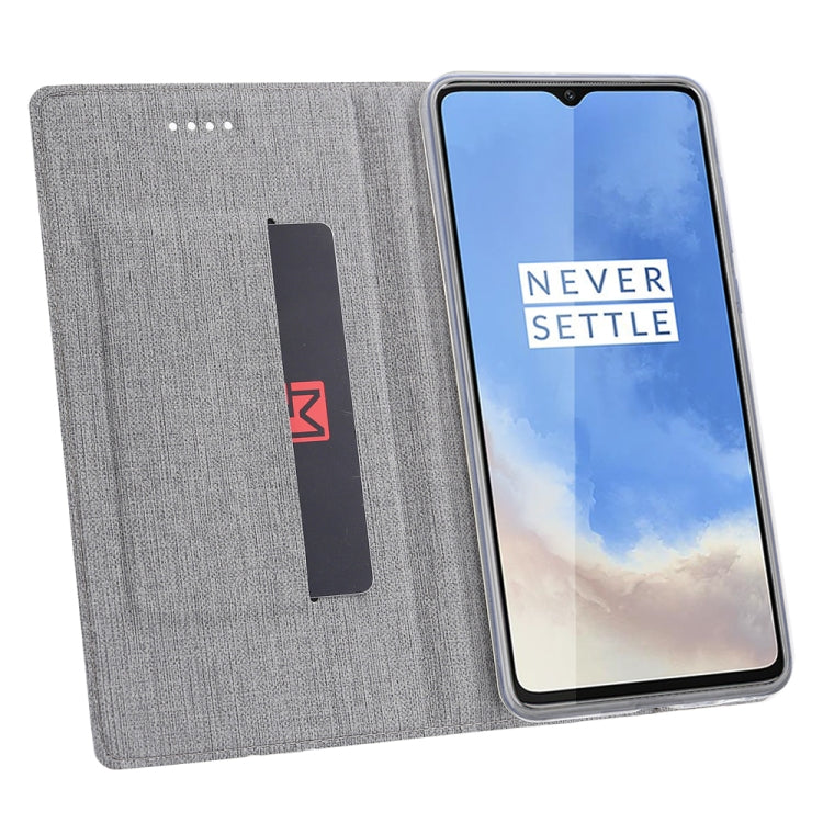 For OnePlus 7T ViLi Shockproof TPU + PU Horizontal Flip Protective Case with Card Slot & Holder