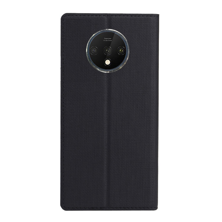For OnePlus 7T ViLi Shockproof TPU + PU Horizontal Flip Protective Case with Card Slot & Holder