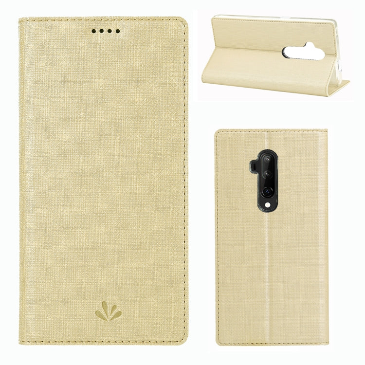 For OnePlus 7T Pro ViLi Shockproof TPU + PU Horizontal Flip Protective Case with Card Slot & Holder