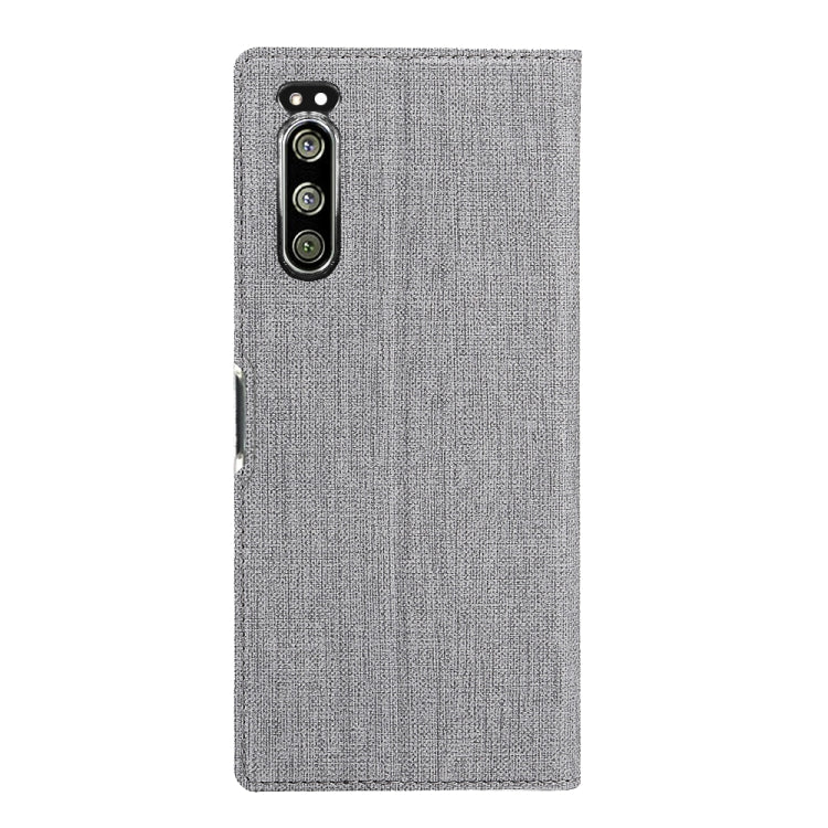 For Sony Xperia 5 ViLi Shockproof TPU + PU Horizontal Flip Protective Case with Card Slot & Holder