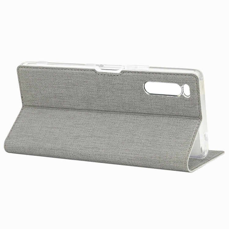 For Sony Xperia 5 ViLi Shockproof TPU + PU Horizontal Flip Protective Case with Card Slot & Holder