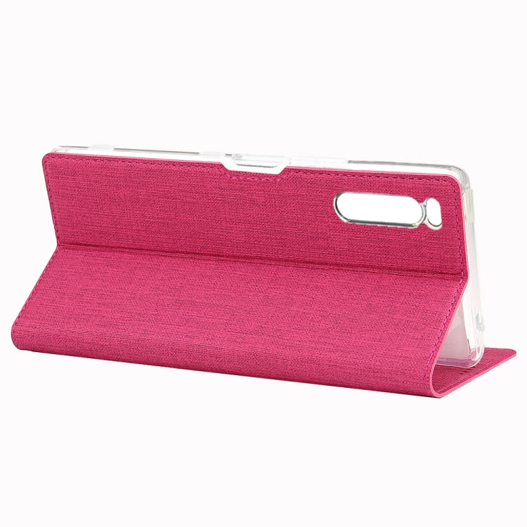 For Sony Xperia 5 ViLi Shockproof TPU + PU Horizontal Flip Protective Case with Card Slot & Holder