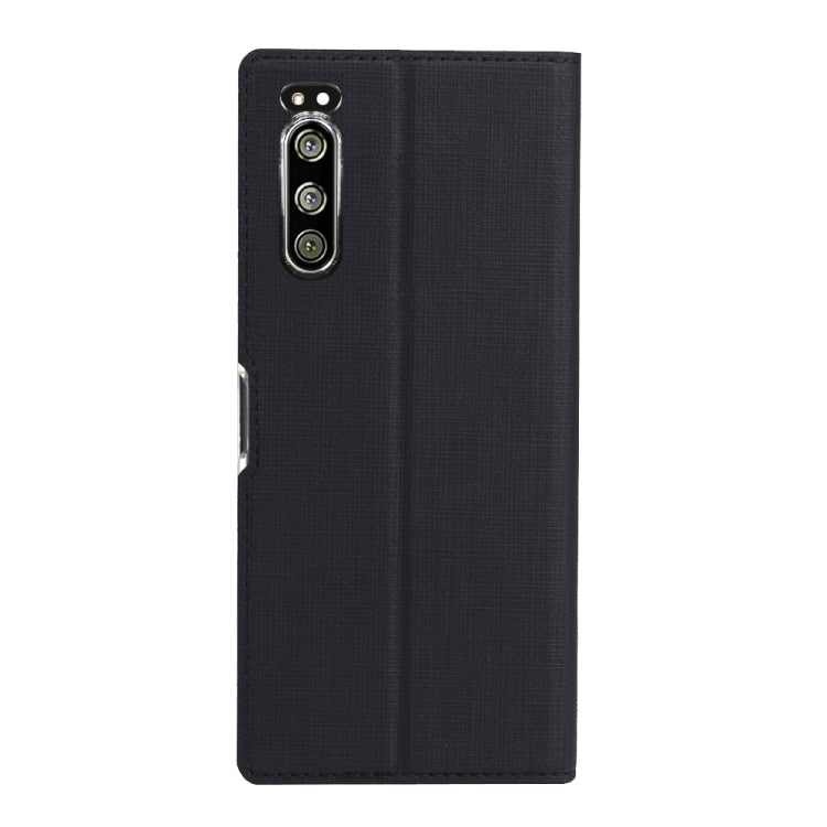 For Sony Xperia 5 ViLi Shockproof TPU + PU Horizontal Flip Protective Case with Card Slot & Holder