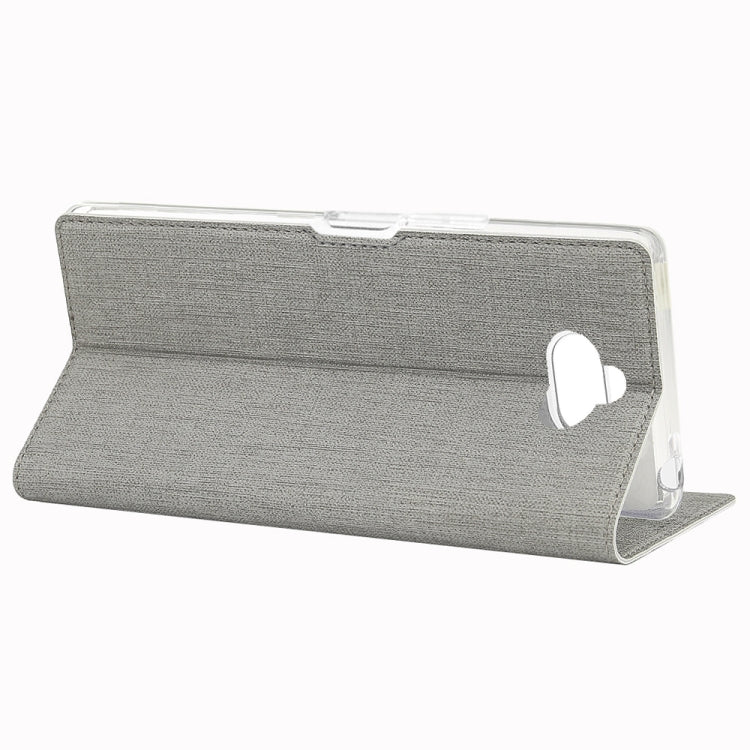 For Sony Xperia 8 ViLi Shockproof TPU + PU Horizontal Flip Protective Case with Card Slot & Holder