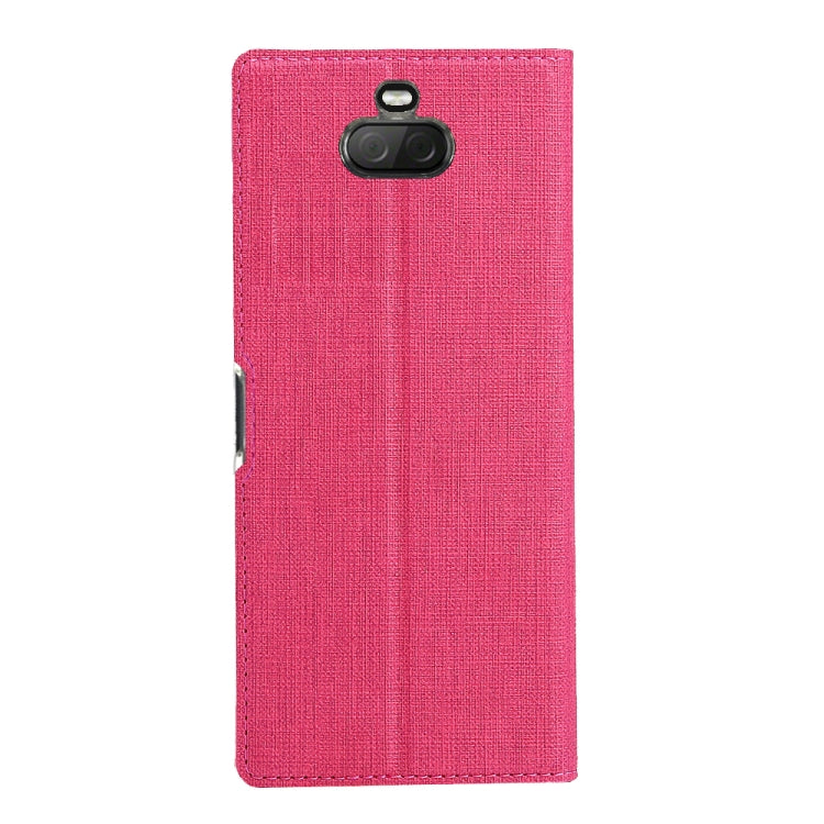 For Sony Xperia 8 ViLi Shockproof TPU + PU Horizontal Flip Protective Case with Card Slot & Holder
