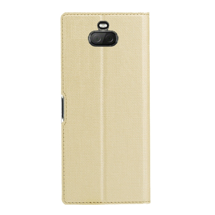 For Sony Xperia 8 ViLi Shockproof TPU + PU Horizontal Flip Protective Case with Card Slot & Holder