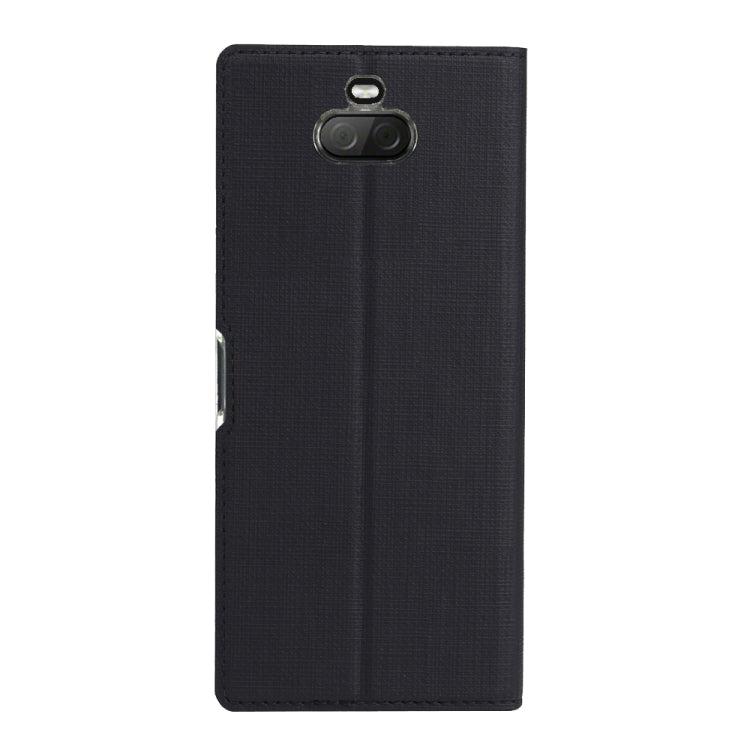 For Sony Xperia 8 ViLi Shockproof TPU + PU Horizontal Flip Protective Case with Card Slot & Holder