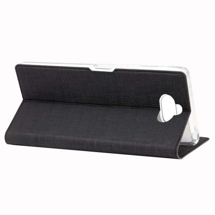 For Sony Xperia 8 ViLi Shockproof TPU + PU Horizontal Flip Protective Case with Card Slot & Holder