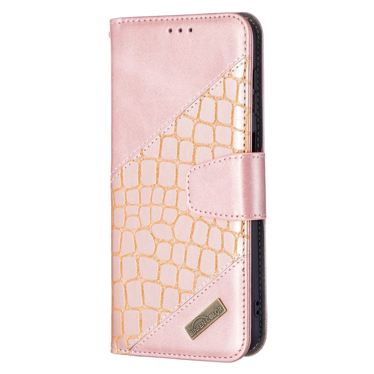 For Samsung Galaxy A13 5G Matching Color Crocodile Texture Leather Phone Case with Holder & Card Slots & Wallet