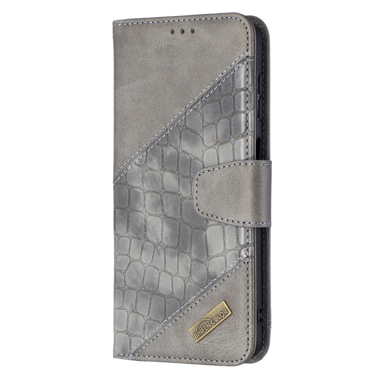 For Samsung Galaxy A13 5G Matching Color Crocodile Texture Leather Phone Case with Holder & Card Slots & Wallet
