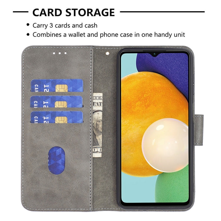 For Samsung Galaxy A13 5G Matching Color Crocodile Texture Leather Phone Case with Holder & Card Slots & Wallet