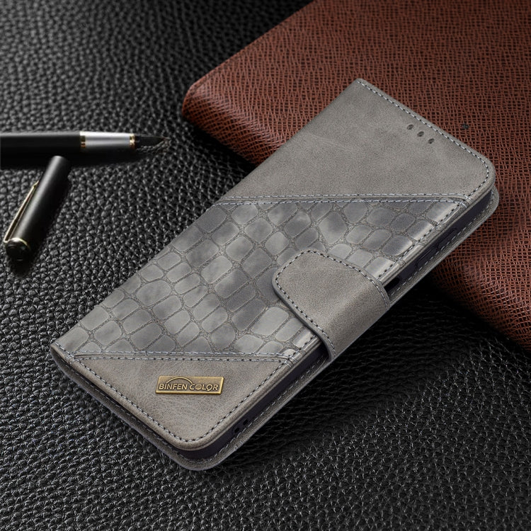 For Samsung Galaxy A13 5G Matching Color Crocodile Texture Leather Phone Case with Holder & Card Slots & Wallet