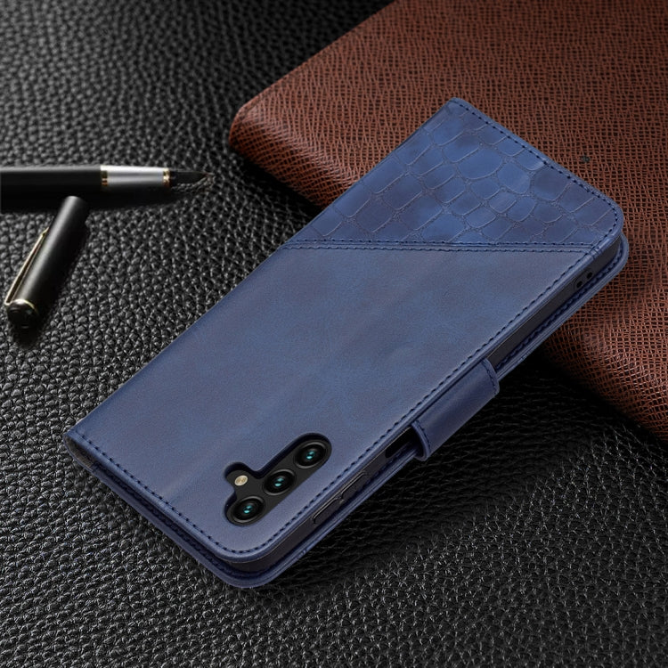 For Samsung Galaxy A13 5G Matching Color Crocodile Texture Leather Phone Case with Holder & Card Slots & Wallet