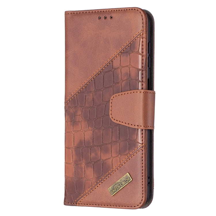 For Samsung Galaxy A13 5G Matching Color Crocodile Texture Leather Phone Case with Holder & Card Slots & Wallet
