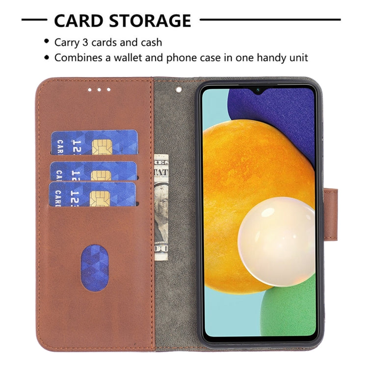 For Samsung Galaxy A13 5G Matching Color Crocodile Texture Leather Phone Case with Holder & Card Slots & Wallet