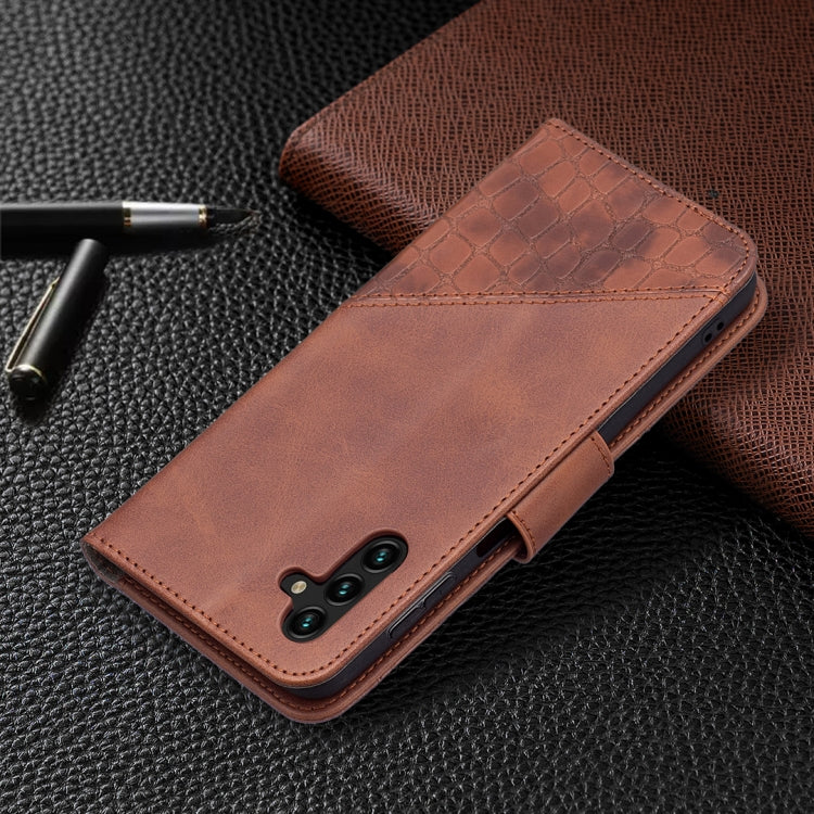 For Samsung Galaxy A13 5G Matching Color Crocodile Texture Leather Phone Case with Holder & Card Slots & Wallet