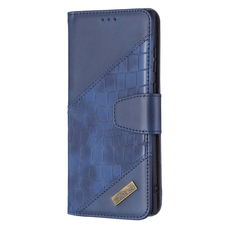 For Samsung Galaxy S22 Ultra 5G Matching Color Crocodile Texture Leather Phone Case with Holder & Card Slots & Wallet