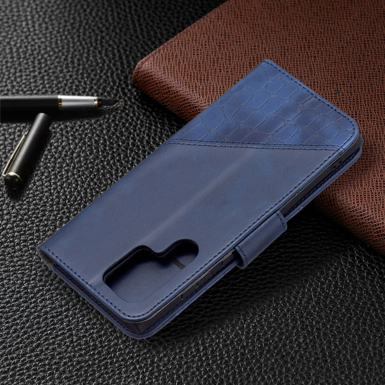 For Samsung Galaxy S22 Ultra 5G Matching Color Crocodile Texture Leather Phone Case with Holder & Card Slots & Wallet
