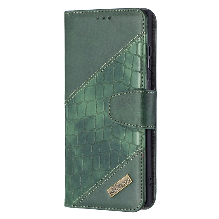For Samsung Galaxy S22 Ultra 5G Matching Color Crocodile Texture Leather Phone Case with Holder & Card Slots & Wallet