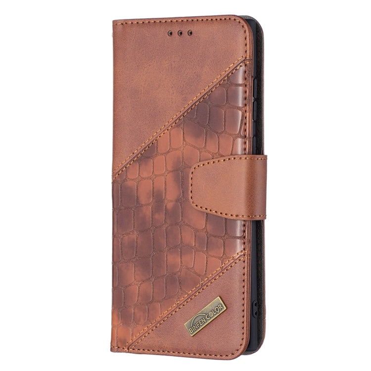 For Samsung Galaxy S22 Ultra 5G Matching Color Crocodile Texture Leather Phone Case with Holder & Card Slots & Wallet